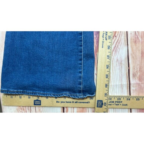 Articles Of Society Womens Hi-Rise Flare Side Slit Blue Jeans 9 (28x 31) - Picture 7 of 7